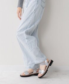 Bridget Birkin 【Bridget Birkin】キラキラチェーンアクセントサンダル