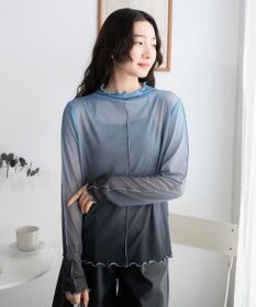 WEGO グラデーションシアーロンT