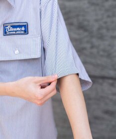 WEGO 【ユニセックス着用ITEM/MLサイズ展開】オックスフォードワッペンシャツ（SS）