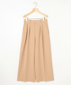 組曲 ドライタッチツイル ワイドパンツ