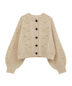 earth music&ecology ポップコーンケーブルカーディガン