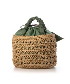 UNBILLION カシュカシュ cachecache / 下がりリボン柄編みトートバッグ