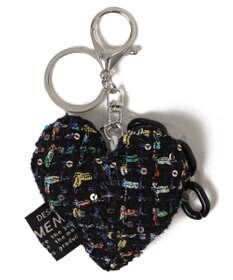 WEGO ツイードビッグハートキーホルダー