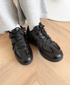 WEGO ドット柄レースローカットスニーカー