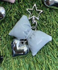 WEGO クッションリボンハートキーホルダー