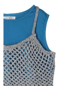 Green Parks ニットビスチェ付きカットソーワンピース