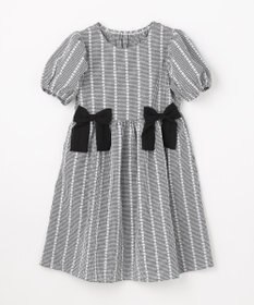 ANY KIDS 【洗濯機可能】サッカー ストライプワンピース