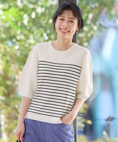 ANY パフスリーブニットプルオーバー