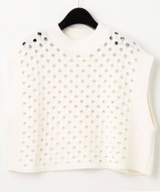 GRACE CONTINENTAL スラッシュニットトップ