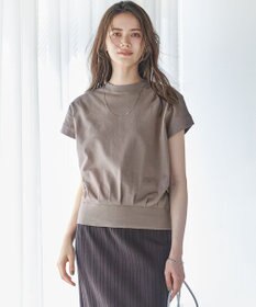 23区 【SLOW/WEB限定】コンパクトインレー フレンチスリーブ カットソー