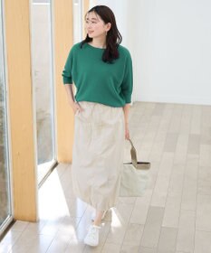 ANY L 【洗濯機可/アンチピリング/UVケア】アクリルガーターニット