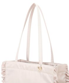 Maison de FLEUR 撥水加工フリルスクエアトートバッグ