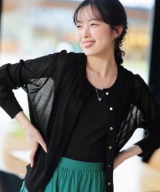 Tiaclasse 麻タッチカーディガン