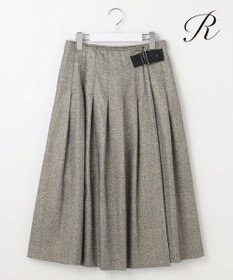 23区 【R(アール)】ウールラメ タックラップスカート
