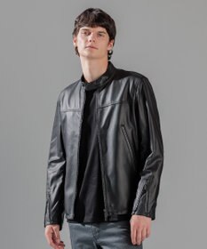 JOSEPH HOMME ライトラムナッパ レザー   シングルライダース