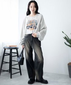 WEGO ヴィンテージライクショートスウェット