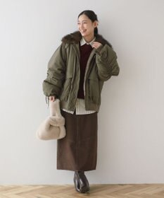 Green Parks ・ｓｗｉｎｇ　ｂｙ　ティペット付ミリタリーブルゾン