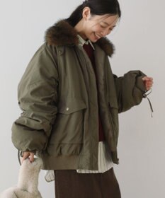 Green Parks ・ｓｗｉｎｇ　ｂｙ　ティペット付ミリタリーブルゾン