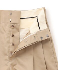 uncrave チノギャバジン ワイドトラウザー