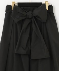 GRACE CONTINENTAL ブラックタフタオーバースカート