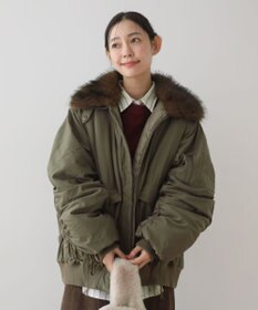 Green Parks ・ｓｗｉｎｇ　ｂｙ　ティペット付ミリタリーブルゾン