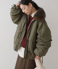 Green Parks ・ｓｗｉｎｇ　ｂｙ　ティペット付ミリタリーブルゾン