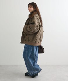 Green Parks ・ｓｗｉｎｇ　ｂｙ　ティペット付ミリタリーブルゾン