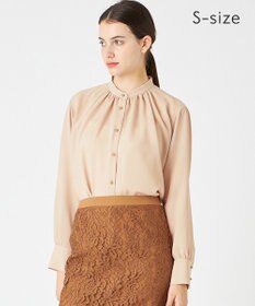 BEIGE， 【S-size】STOW / バンドカラーブラウス