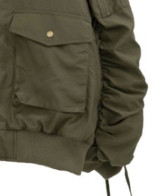 Green Parks ・ｓｗｉｎｇ　ｂｙ　ティペット付ミリタリーブルゾン