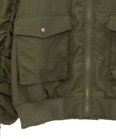 Green Parks ・ｓｗｉｎｇ　ｂｙ　ティペット付ミリタリーブルゾン