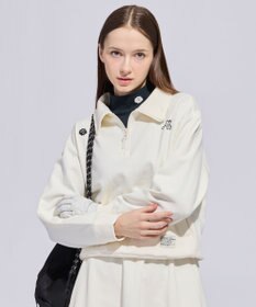 PW CIRCULUS 【WOMEN】ハーフジップ 裏毛スウェットトップス ゴルフウェア レディース