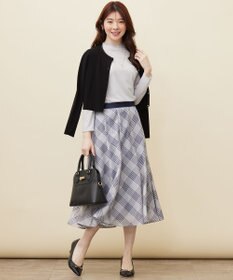 ANY SIS L 【洗える】レースネックショートレングス カーディガン