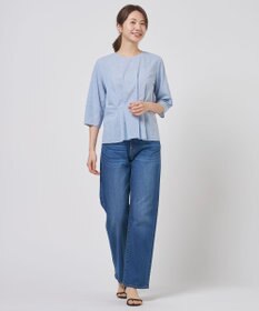 J.PRESS LADIES S リネンminiチェック プルオーバー ブラウス