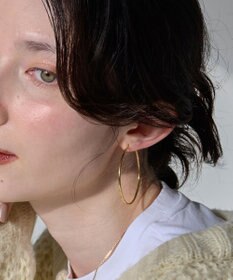 Phoebe 【金属アレルギー対応】ライトフープピアス　ゴールド/ステンレス/大振り