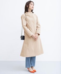 組曲 L 【WEB限定】コットンライクツイル スタンドネックコート