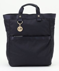 LA BAGAGERIE チャーム付き　ナイロンスクエアリュック