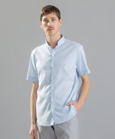 JOSEPH HOMME リネンストレッチブロード 　ウィングカラー半袖シャツ