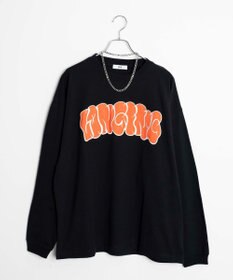 WEGO 【SETITEM】アクセ付きグラフィックロンT