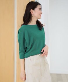 ANY L 【洗濯機可/アンチピリング/UVケア】アクリルガーターニット