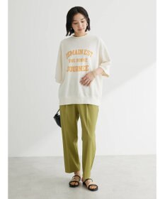 Green Parks ７分袖ロゴ裏毛プルオーバー