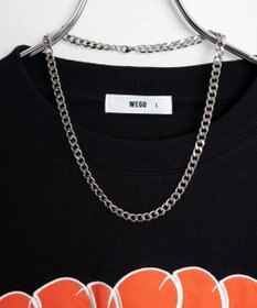 WEGO 【SETITEM】アクセ付きグラフィックロンT