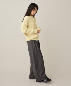 CRAFT STANDARD BOUTIQUE ネップヘンリーネックニットプルオーバー