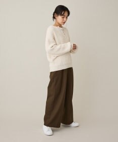 CRAFT STANDARD BOUTIQUE ネップヘンリーネックニットプルオーバー
