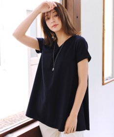 Tiaclasse 【UVカット・吸水速乾】 “きれい見え” バックフレアチュニック