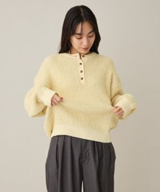 CRAFT STANDARD BOUTIQUE ネップヘンリーネックニットプルオーバー