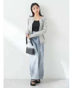 earth music&ecology メランジリブカーディガン（ｇｒａｙ）