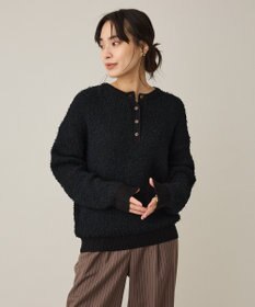CRAFT STANDARD BOUTIQUE ネップヘンリーネックニットプルオーバー