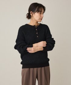 CRAFT STANDARD BOUTIQUE ネップヘンリーネックニットプルオーバー