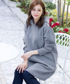 Tiaclasse ソフトボンディングパーカーチュニック