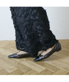 MODE ET JACOMO <carino>レーザーカットフラットパンプス
